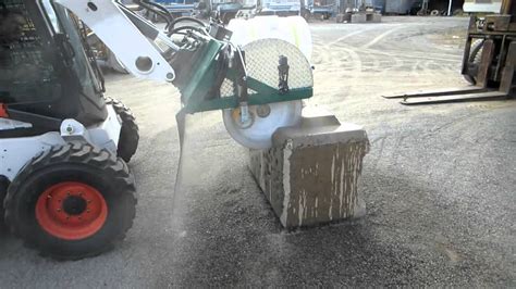 skid steer hot saw|skid steer mounted concrete saw.